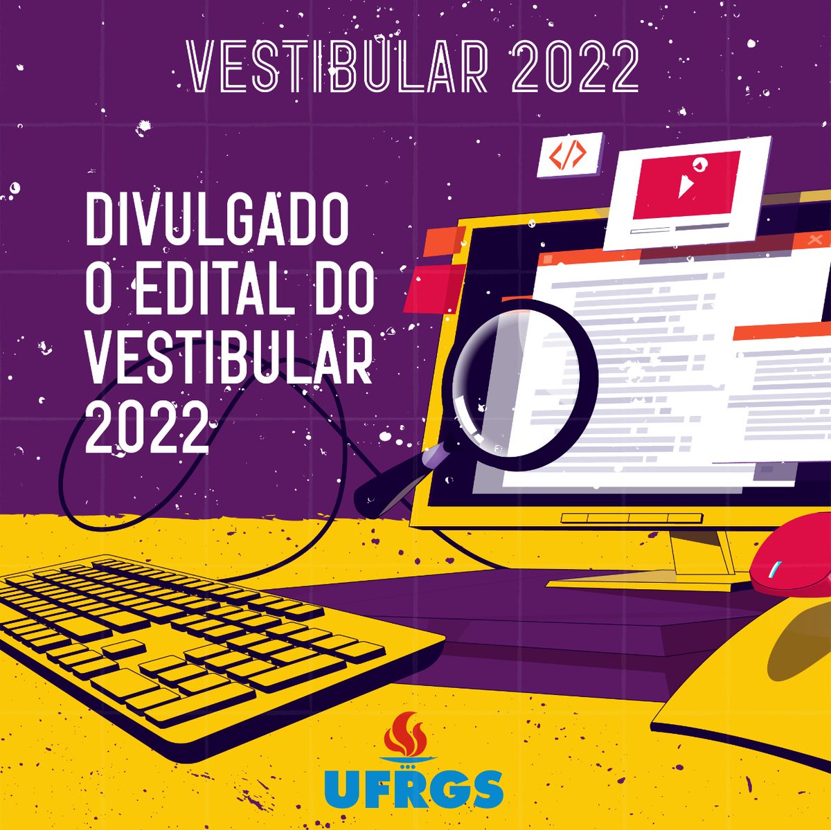 ufrgsnoticias's tweet photo. Publicado edital do Concurso Vestibular 2022 UFRGS. Inscrições abrem no dia 24 de novembro. Provas serão dias 12 e 13 de fevereiro de 2022 se as condições sanitárias em dezembro de 2021 forem compatíveis. São oferecidas 3.980 vagas.
https://t.co/n7vNepTOXU https://t.co/5bzVbDM8HF