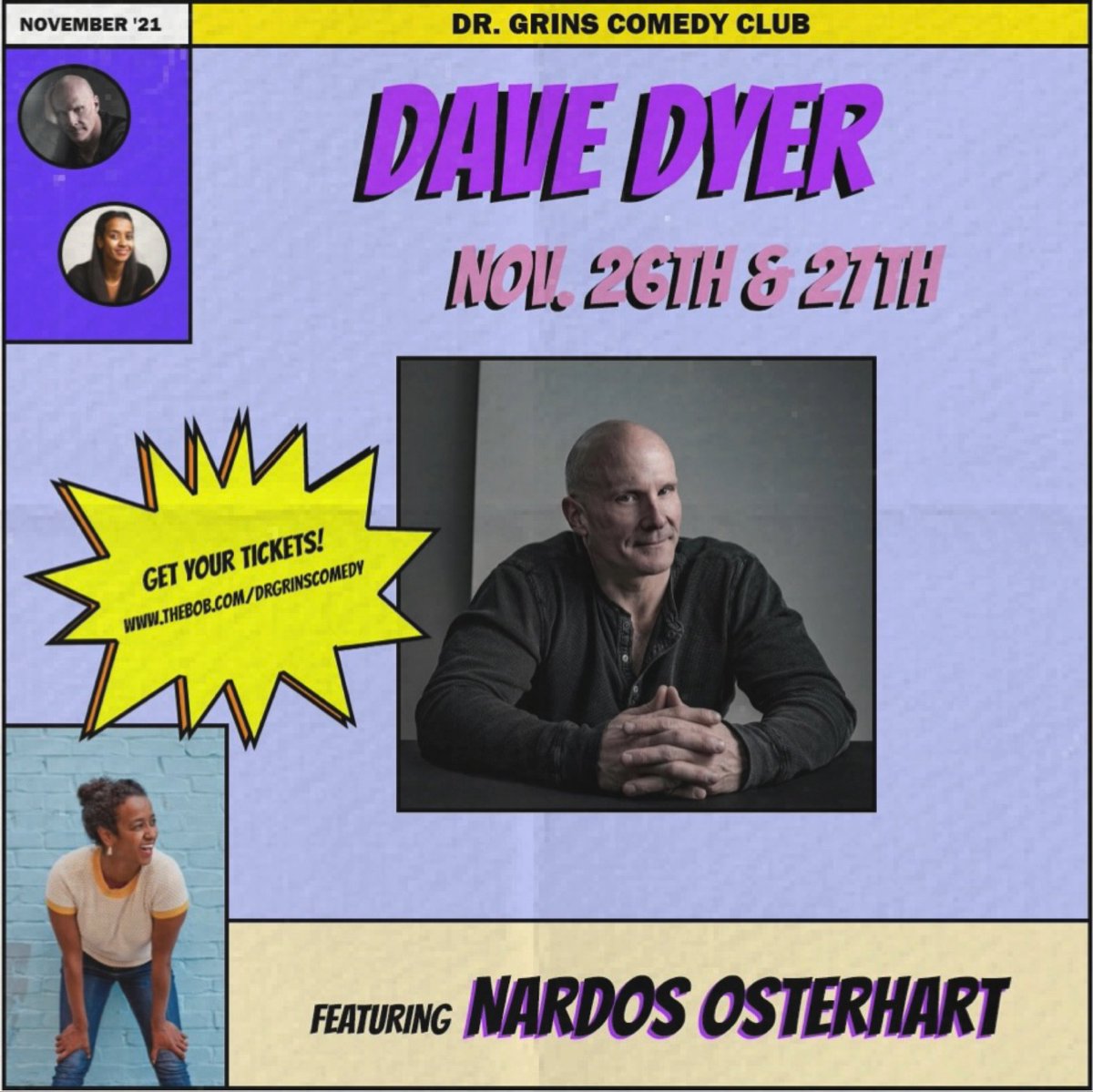 Head over to our website and beat the FOMO for next week’s shows! Dave Dyer and Nardos Osterhart are ready for you Grand Rapids 👊 #standupcomedy #standup #comedy #liveshow #grandrapids #michigan