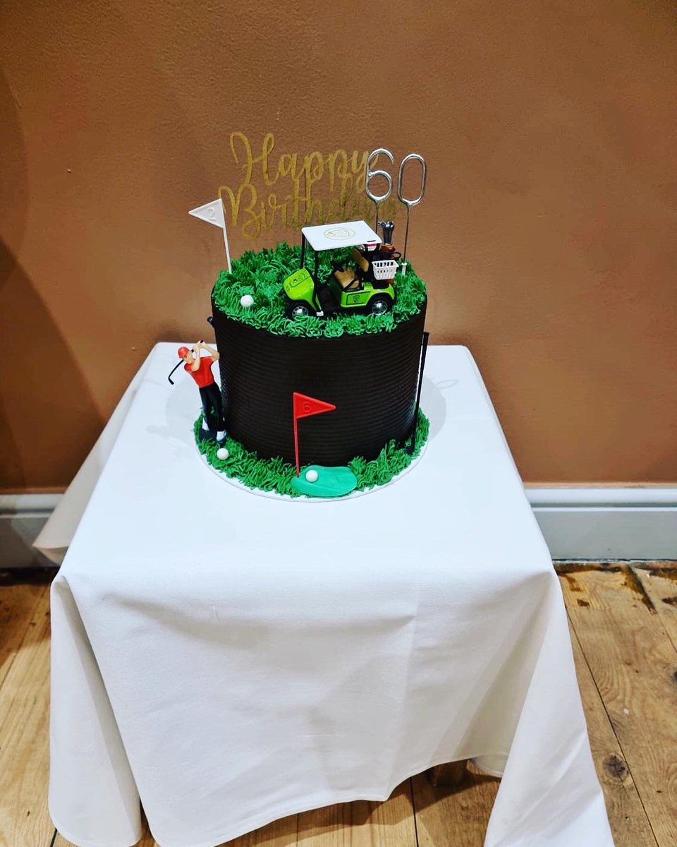 🎉Happy 60th birthday to Bob an avid golf fan! Hope you and your family &amp; friends had a great time here at Lazzat! Here’s a cheers to a big 60th Tee off Bob! Hope to see you all soon! ☺️👍⛳️🎉🥘🥂#birthday #60thbirthday #60thbirthdaycake #family #friends #golf #curry