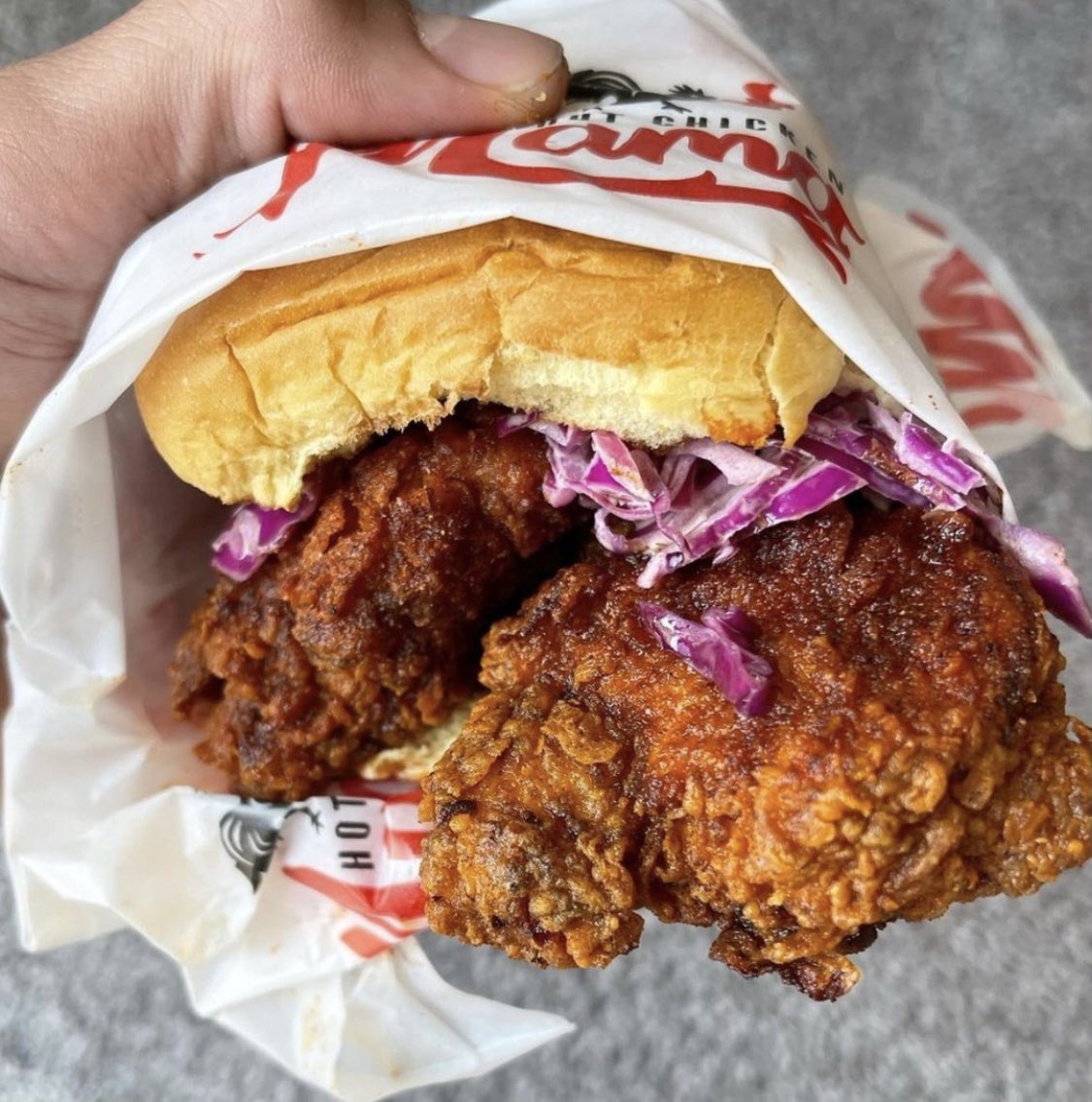 HotChickenMama's tweet photo. Officially open Mondays! #hotchickenmama #nashvillehotchicken #newyorkhotchicken https://t.co/9mRKYeoN6k