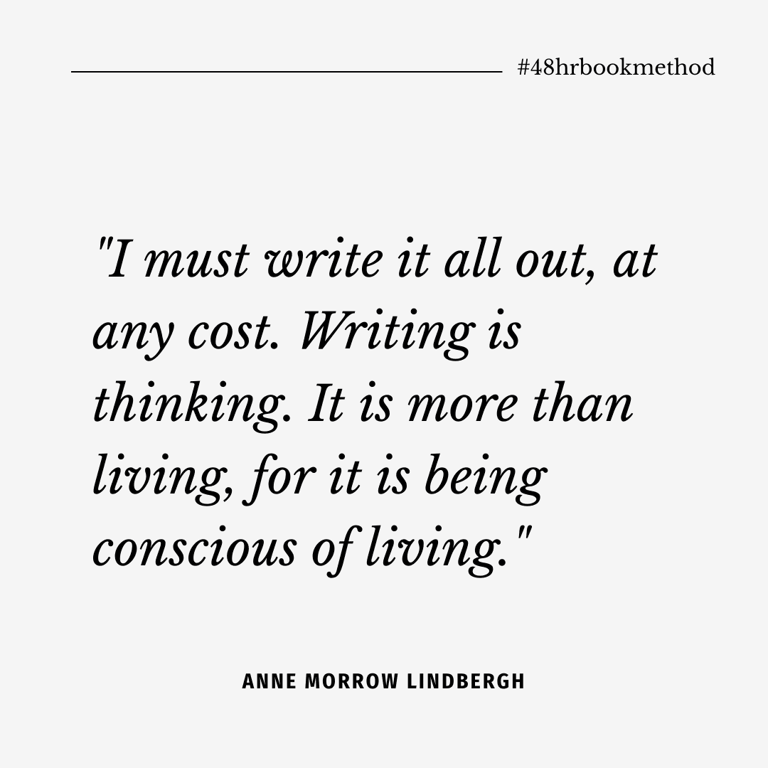 Oikosofy's tweet photo. "I must write it all out, at any cost. Writing is thinking. It is more than living, for it is being conscious of living." - Anne Morrow Lindbergh
#48hrbookmethod
What do you want to be deliberate and conscious about? Live deliberately!
https://t.co/qHBi2fkWeN https://t.co/wU3cz0U7lE