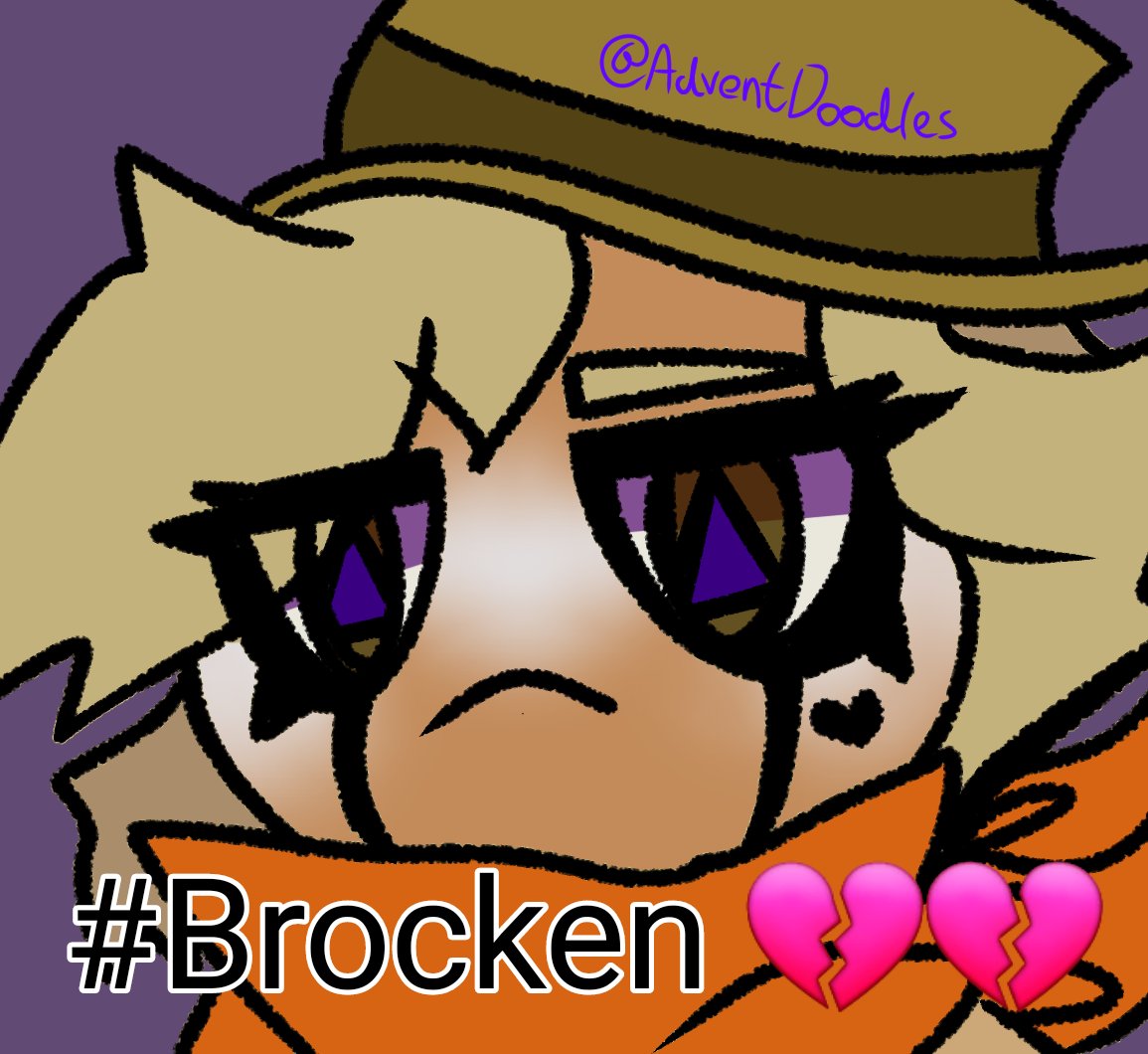 AdventDoodles's tweet photo. ~ 10 ~ Dont hit him up hes Brocken 💔 #cookierun https://t.co/wssAErb4WH