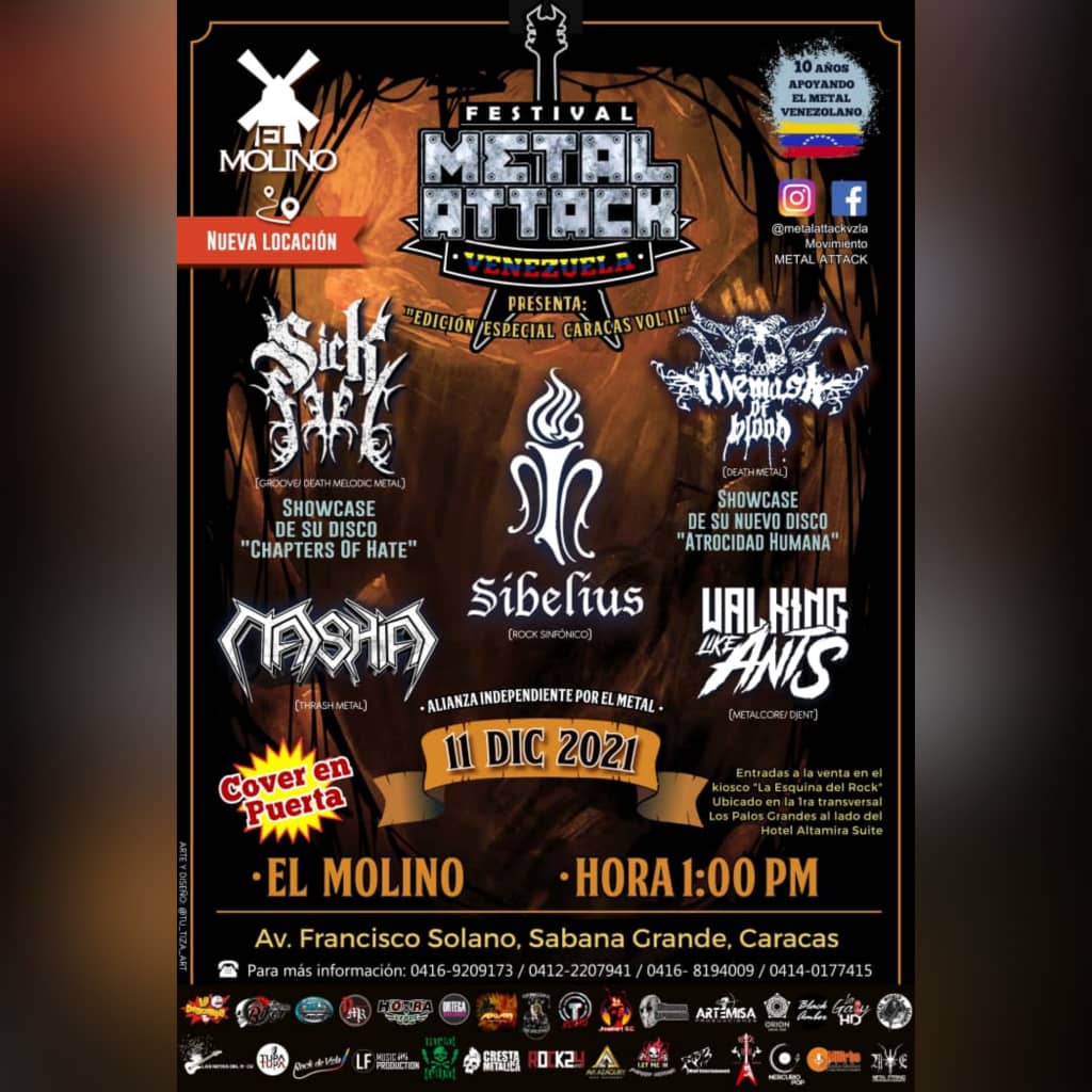 ortegabrothers's tweet photo. #MetalAttack @MetalAttackVzla en @ElMolinoCcs 11.12.2021 https://t.co/xdm9uHets4