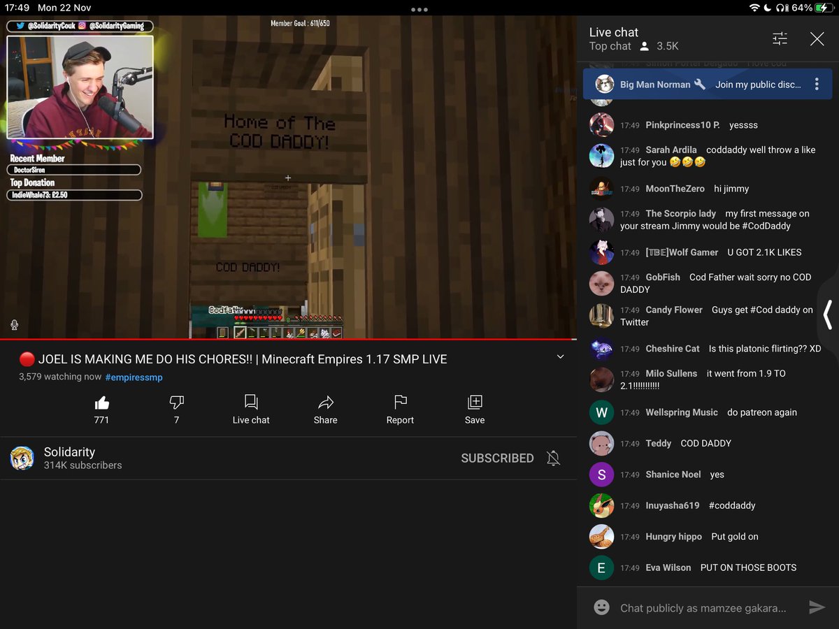 W4RP3DNYL15M's tweet image. #coddaddy