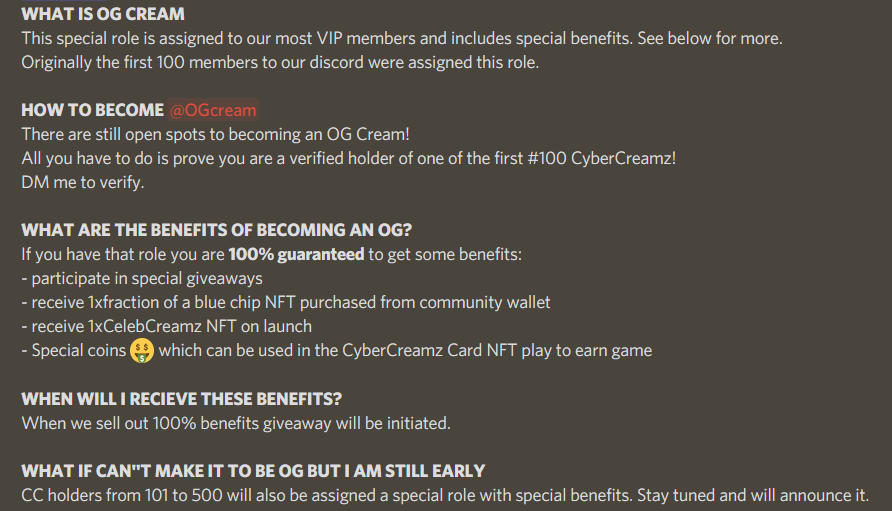 neela_crypto's tweet photo. ✨Join @CyberCreamz 😋
💬https://t.co/5Cflfxyo6o
🧊Get Icelisted (WL) Role= #FreeMint 
🍦Mint your CyberCream https://t.co/k5Tgky79Ub
🔴Get OG Role (first 100 Mints)=
🎁1x CelebCreamz #NFT at Launch, 
🎉excl. #NFTGiveaway's, many other Benefits 
🐒and the Chance to win a #MAYC😮 https://t.co/L4NJcH9bVb