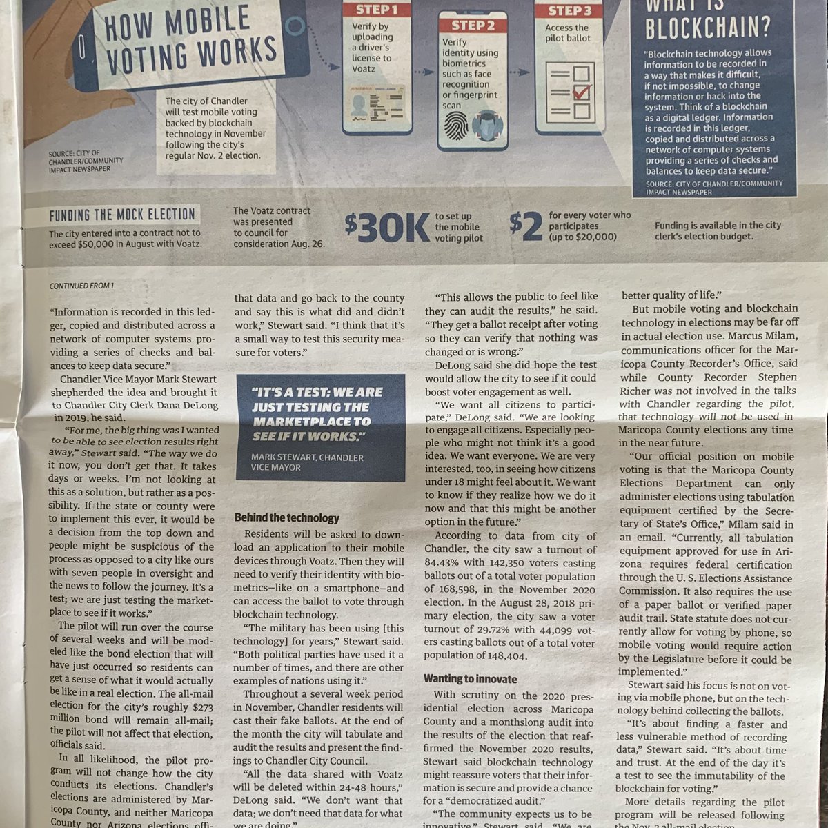 PulseOut101's tweet photo. Ok … time to come clean.  How many of you have voted in this mock election?
How many of you are planning to vote before the Nov 30 deadline?
No worries about security…as the article states, blockchain tech makes it impossible to hack into the system…. https://t.co/k7PCeNMqS4