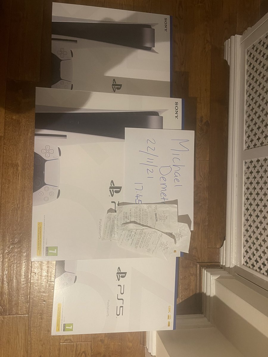 3x DISK EDITION PS5 £549 boxed sealed. Collection available. Receipts available.

Retweets appreciated