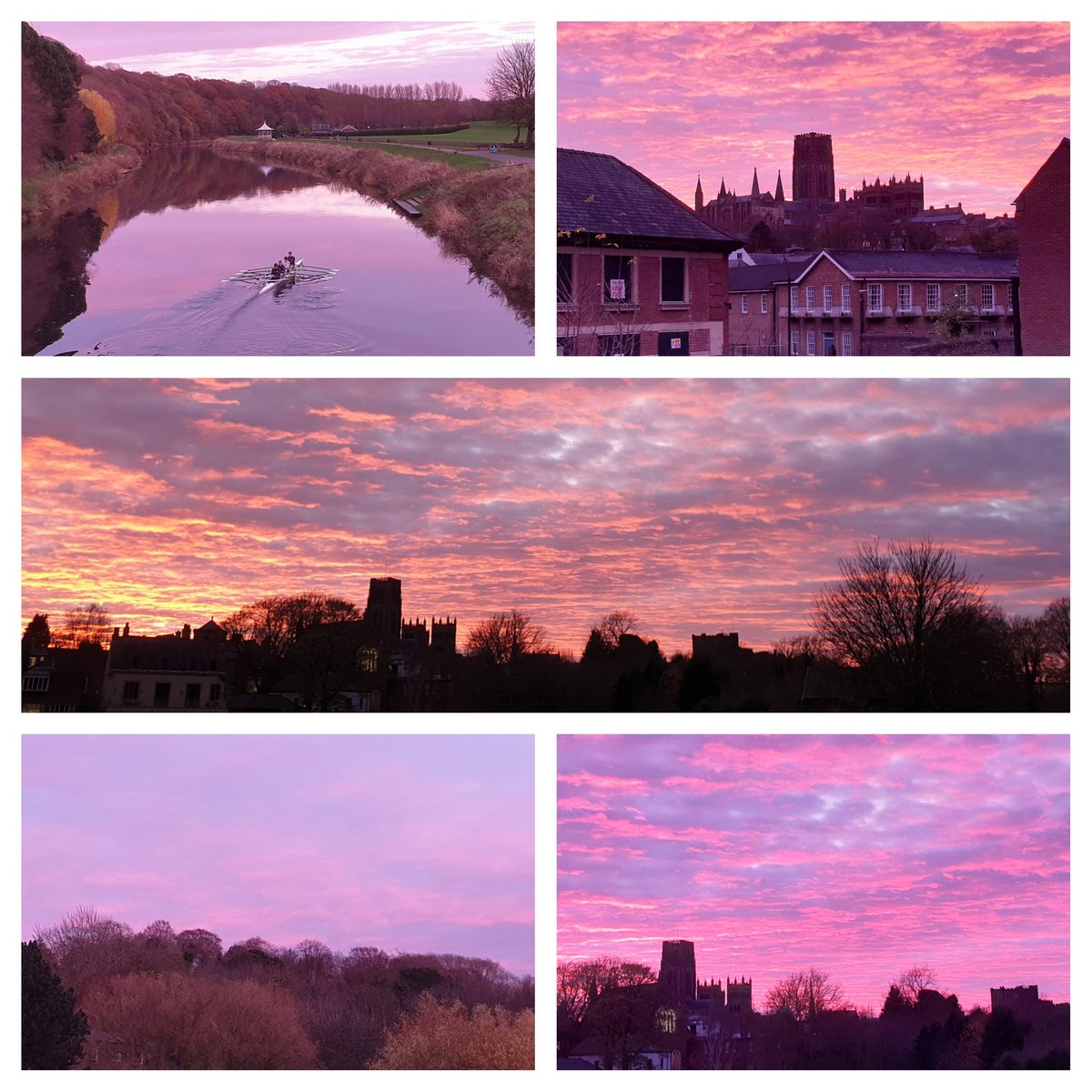 Palatinate purples. Durham. Cathedral and castle #Durham #sky #RiverWear @durhamcathedral @durham_uni @Durham_2025 #sunsets