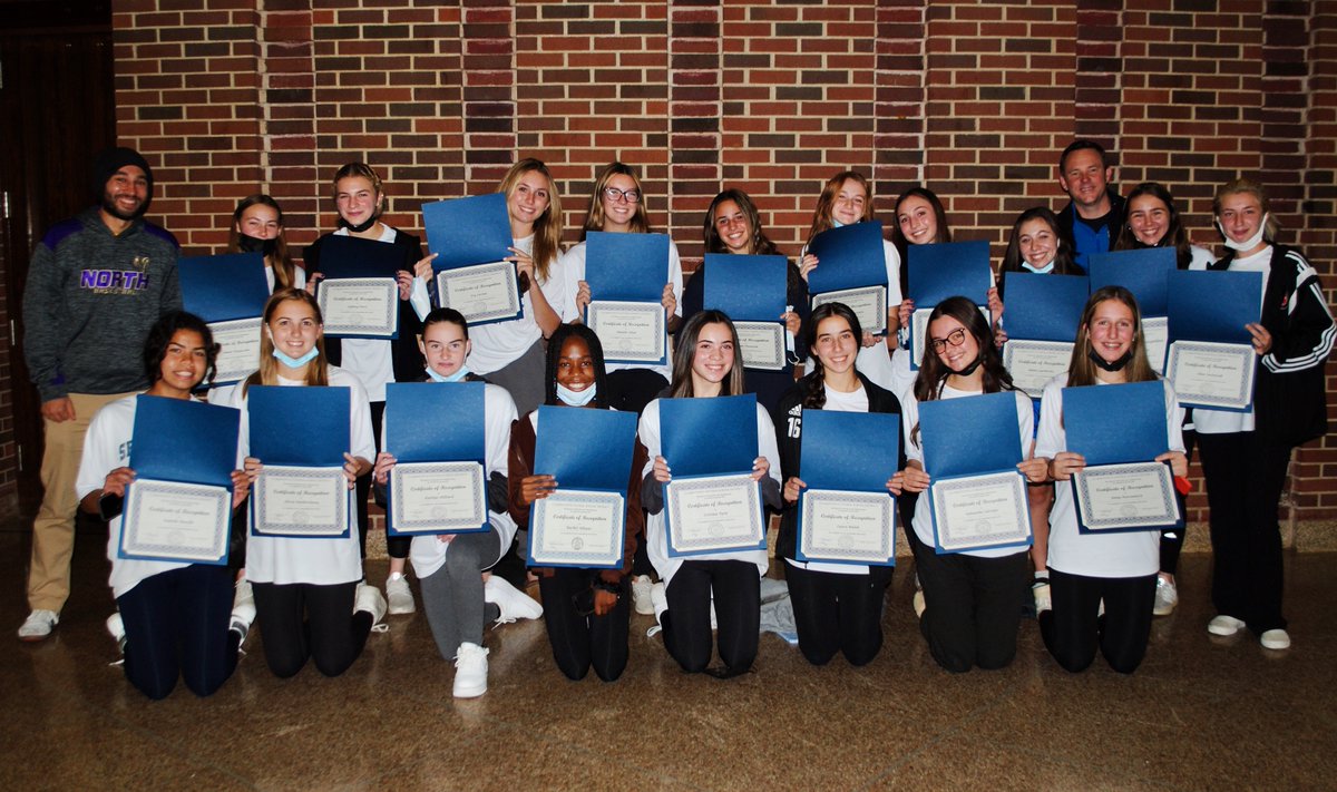 CHSNAthletics's tweet photo. Girls Varsity Soccer honored by the CCSD BOE!
Section One Champs, Regional Champs, NYS Final 4!
Congratulations to our North Players &amp; Coaches! 
GREAT SEASON RAMS!🙌⚽️💜⚽️💜⚽️🙌
Thank you @ccsdschools 
#BetterAthletesBetterPeople #RamsALLIn #PurplePride #Ramily https://t.co/llCcJ1cb9M