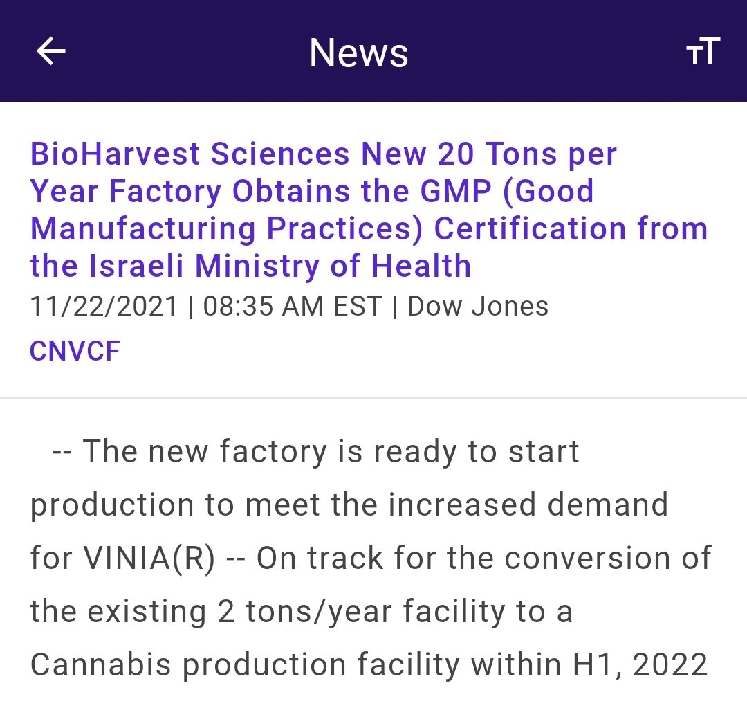 class_investor's tweet photo. Today is an incredible day. I will be celebrating this milestone all day. It brings me great joy watching this Company grow. Congratulations to @BioHarvestBHSC and all the shareholders 🥳🥳🥳🥳🥳🍾🍾🤪 $BHSC $CNVCF #Humanutility #ESGINVESTING @BlackRock @CathieDWood @TashaARK https://t.co/reDzoHkJfU