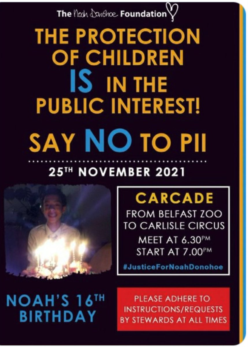 _M_A_Z_Z_A's tweet photo. THIS THURSDAY. #CARCADE NOAH WOULD HAVE BEEN 16. MAKE SOME NOISE. Please be there and show support. Beep the horn. Blue heart in the car or clap a mother on. She is fighting for justice! Tweet where you can #NoToPublicInterestImmunity 💙⚡️ #NoahDonohoe https://t.co/yWQwkZRrgC
