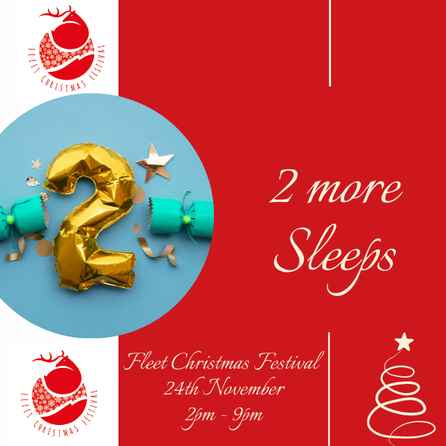 fleet_festival's tweet photo. We're so excited - just 2 more sleeps until this year's Fleet Christmas Festival.
Check out our website for details of What's On
https://t.co/Oms2b5JXfB
Fleet Christmas Festival
Wednesday 24th November - 2pm to 9pm. https://t.co/jOUzAFuipJ
