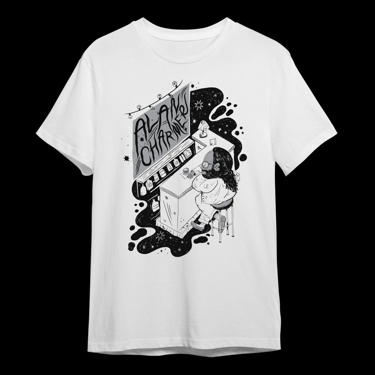 Just dropped my first t shirt! Go and preorder it so I can put out these new tunes for yall!  alancharmer.bandcamp.com/merch/nightcap…