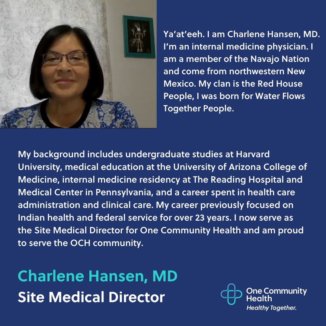 OneCommHealth's tweet photo. Celebrating Native American Heritage Month at One Community Health with our Native American providers and staff.
#healthytogether #onecommunityhealth https://t.co/Fo0PkYjDWV