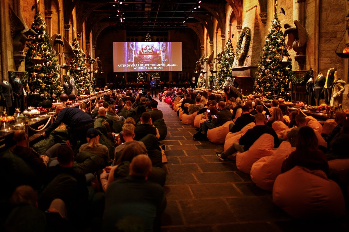 We’re celebrating #20YearsOfMovieMagic with exclusive screenings of Harry Potter and the Philosopher’s Stone in the original Great Hall set. ✨ https://t.co/YUwQwWUxeZ.