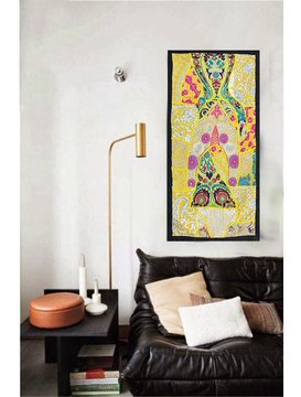 asian wall art home decor Bohemian hanging tapestry Indian embroidered work TG06