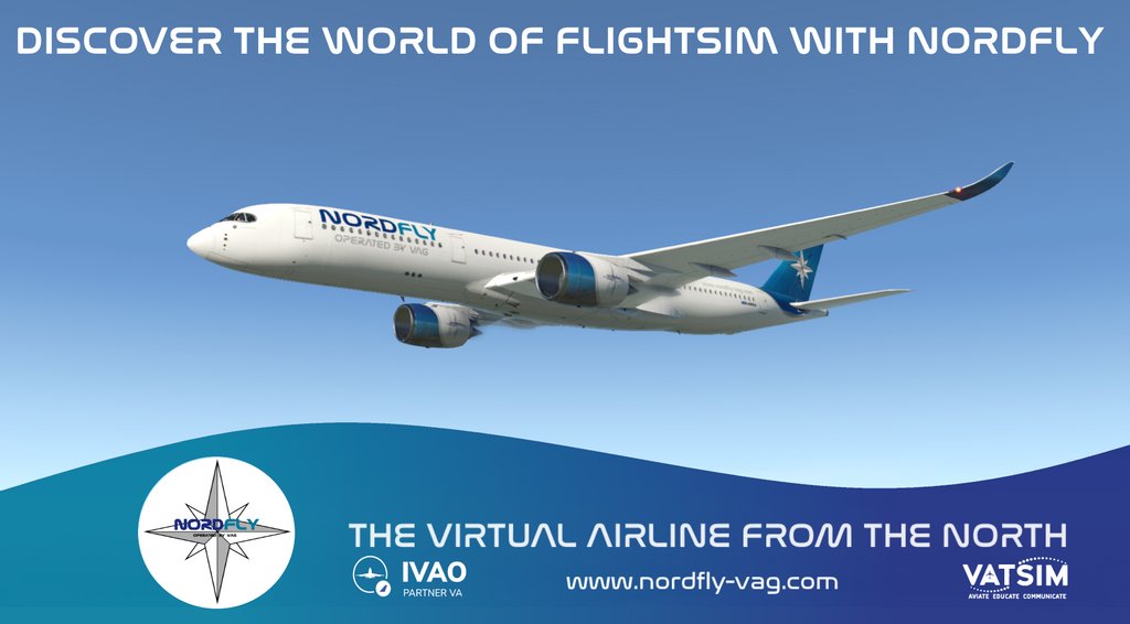 Nordflyvag's tweet image. Entdecke die Welt im Flugsimulator zusammen mit NordFly! 🛫
—————————————————————
Discover the world of flightsim with NordFly! 🛫

#IVAO #virtualairline #IVAOGermany #vatsim #p3d #p3dv5 #xplane #msfs2020 #fsx #p3dv4 #NordFly