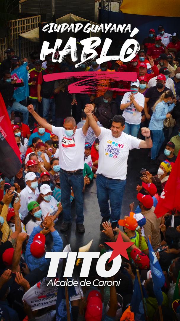 El pueblo de Ciudad Guayana habló y depositó su confianza en la continuidad de nuestro proyecto; esta elección es el sello de un compromiso que jamás ha parado, y ahora está más firme que nunca. ¡Juntos estamos venciendo!

#VictoriaPopular
#VamosCiudadGuayana
