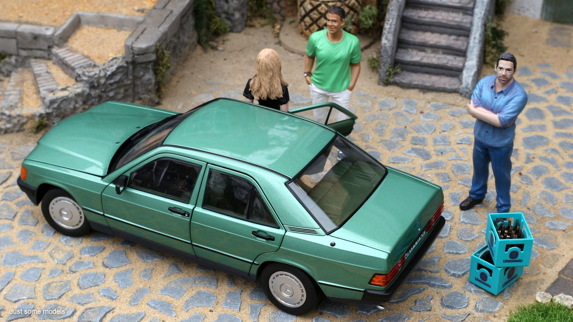 Just some models on X: 1:18 Mercedes-Benz W201 190E 1982, green