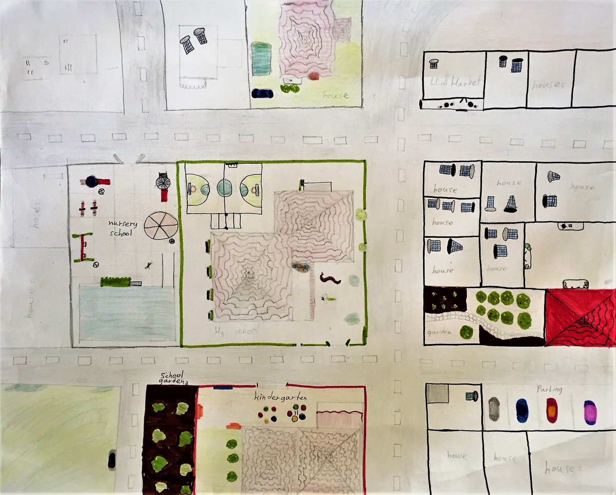 KyriakiDer's tweet photo. Happy #Mapping Monday! My year5 #Students really enjoyed creating neighborhood maps #LearningJourney1 #onlinelearning #mindmap @OutofEdenLearn https://t.co/nflLYf3KoV