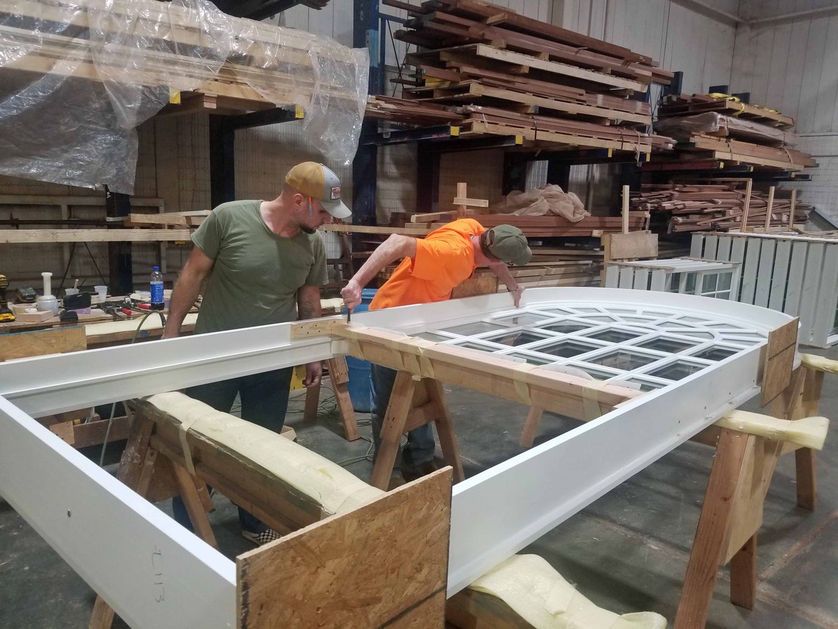 Re-View is making some large replica mahogany windows for the Museum Place restoration in Washington, DC #historicwindows #windowreplica