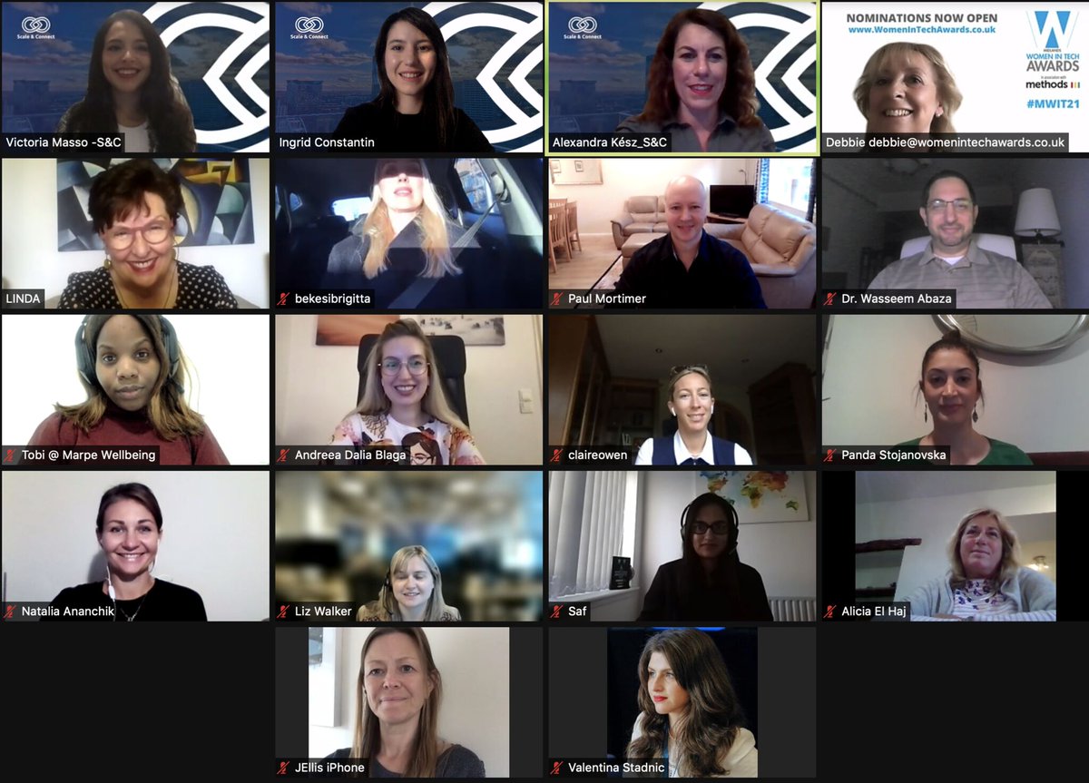 scale_connect's tweet photo. Our first mentoring month for the #MWIT21 awards winners has successfully finished. Congratulations and thanks to everyone for all the hard work you put in! So excited to make the best out of the two remaining months!#collaboration #startupmentoring #internationalmentoringprogram https://t.co/TRn1bHigmP