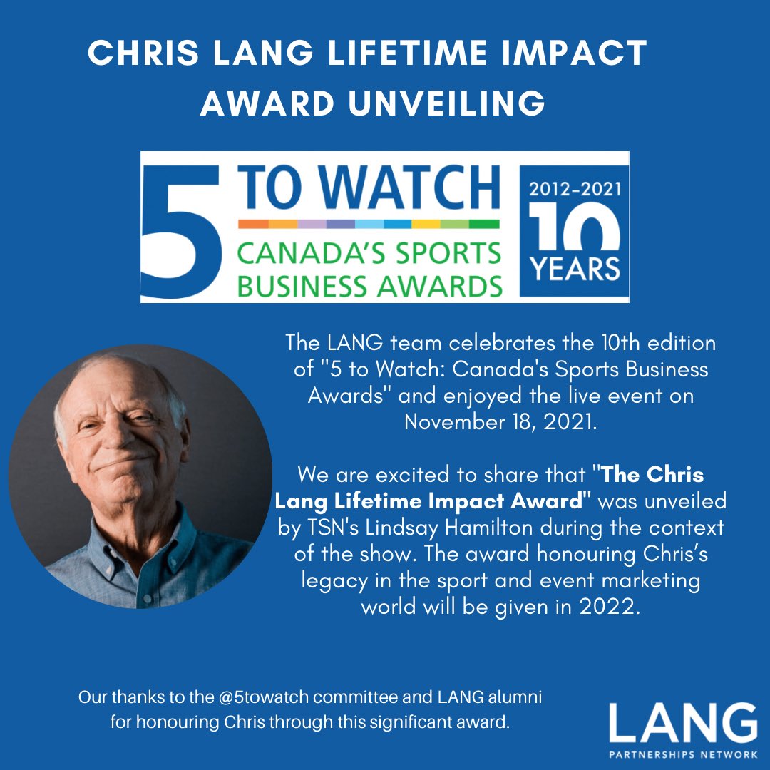langmarketing's tweet photo. Continuing to honour and celebrate Chris’s legacy with @GBCollege !! 🏆

#chrislanglifetimeimpactaward #langpartnerships #partnerships #legacy #sportsmarketing #canadian #georgebrowncollege https://t.co/wwus4jAoI8