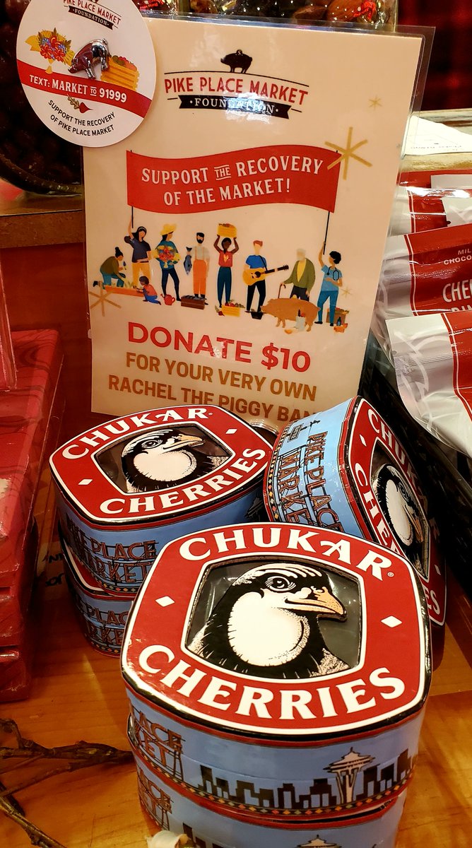 Chukar is proud to support the Pike Place Market Foundation, which provides social services to the Market &amp; Seattle communities. $2 of every Seattle Souvenir Box goes directly to them. Stop by this Giving Tuesday &amp; grab one!