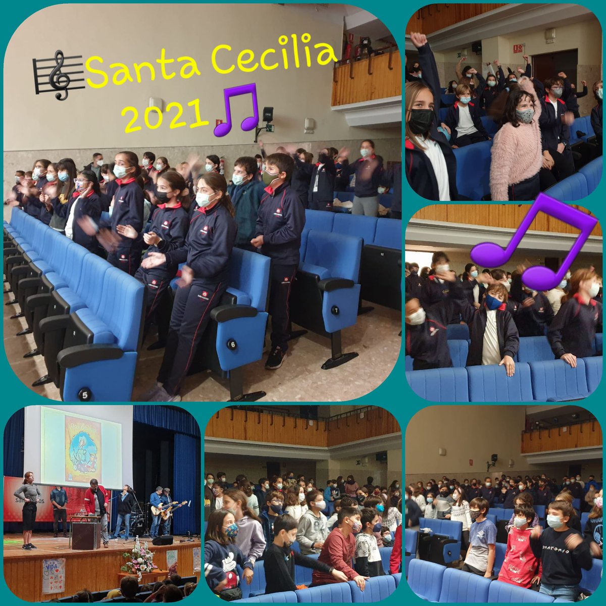 salesianosatoch's tweet photo. Celebración de Santa Cecilia bailando al ritmo de #Educapop. Gracias, @AmpaSalesAtocha por acercar la música a los más pequeños, ¡lo hemos disfrutado mucho! #primaria #ApasionadosXlaVida https://t.co/HqjvthTuSC
