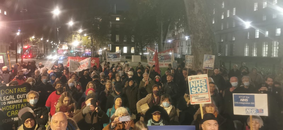 Great scenes in Whitehall as KONP, other campaigns, unions and MPs speak against the #HealthandCareBill

It’s got nothing to do with Health
It’s got nothing to do with Care 

Pls RT if you agree. Thanks!