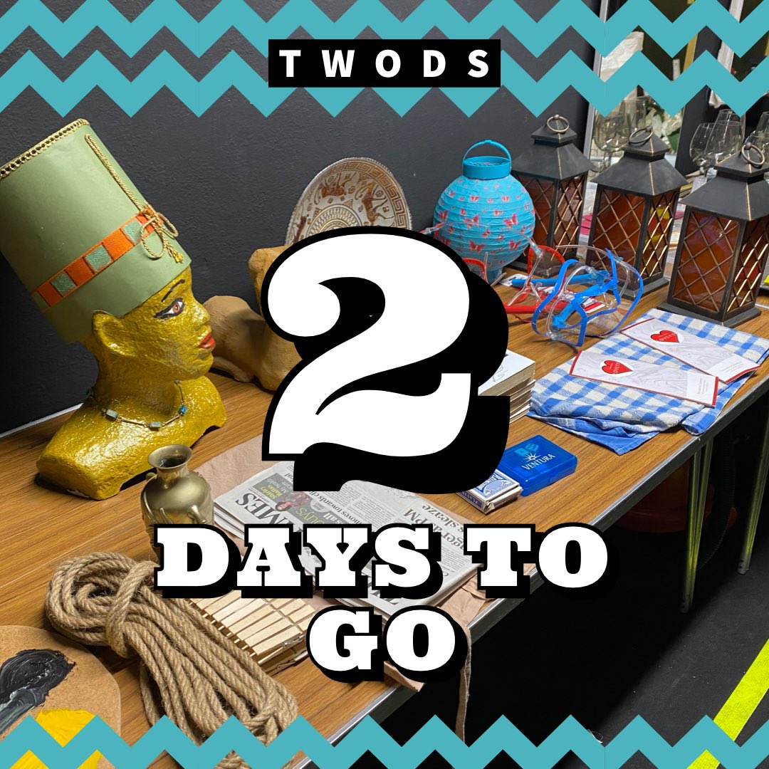 TWODSmusicals's tweet photo. Curtain up is just two days away! 

Props are ready and waiting in the wings and the paint is drying on the scenery backstage

@ahttw @tw_events #theatre #musical #dancing #twods #home #backonstage https://t.co/qHawYLpvjX