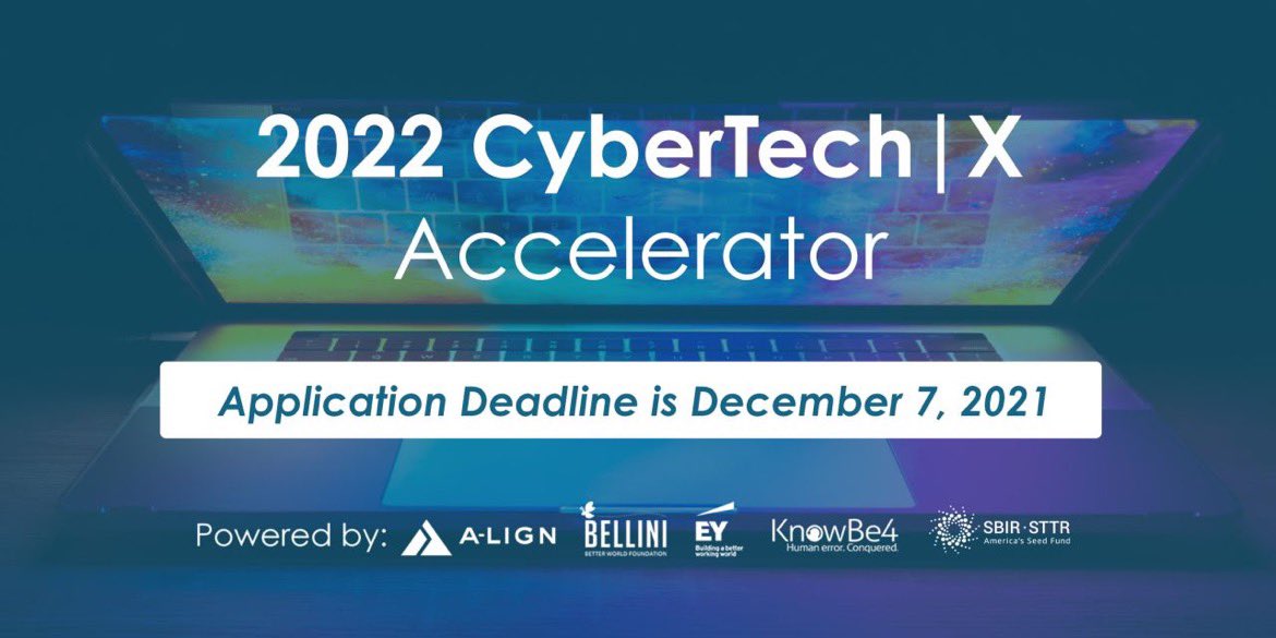 Time is running out to apply for Wave's 2022 CyberTech|X #Accelerator program! Gain access to #techgiants, our mentor network, strategic introductions to our investor network, and benefits from our partners at <a href="/GANConnect/">GAN powered by Morrow</a>. tampabaywave.org/cybertech/

#CyberSecurity #cyber