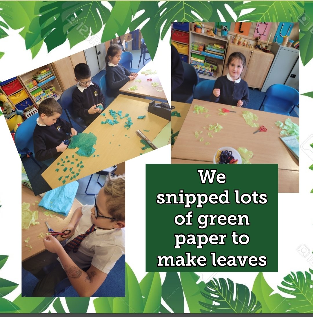 MrsTCaterpillar's tweet photo. What a fantastic team I had today helping to make our very own model of the rainforest. They were able to describe and name each layer of the rainforest and identify the animals that lived there too! Fabulous work π @LADICKSON76 #Rainforesttopic #Creativity #SharingOurLearning https://t.co/KU4xxbWxyv