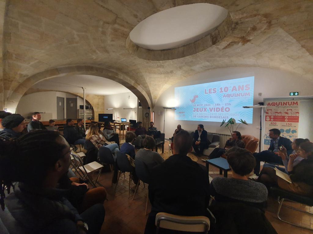 Soirée #JeuxVideos, c'est parti !! Les 2 fondateurs de Brainup studios nous expliquent les raisons qui les ont poussé à s'implanter à #Bordeaux, parmi les villes #Gaming les plus dynamiques de France !
#Aquiversaire10ans #Aquinum <a href="/aquinum/">Tien Vu</a>