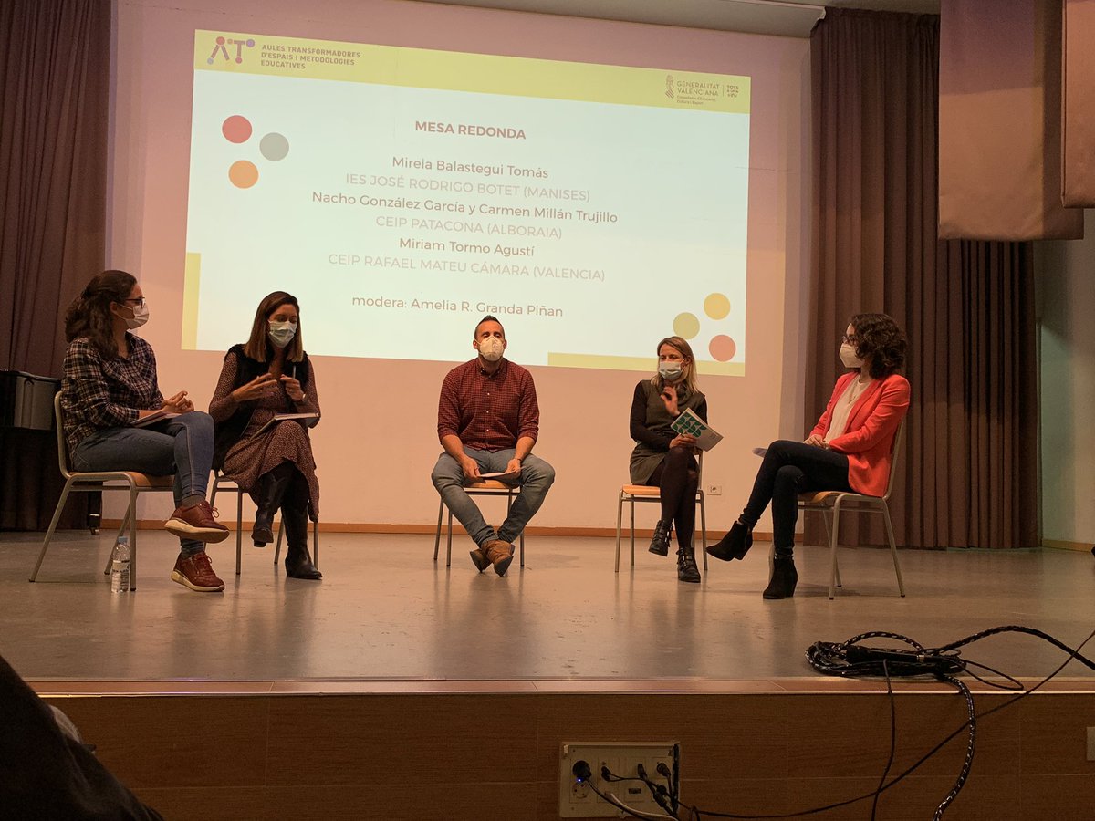 Compartim, a la Jornada d’Aules Transformadores, experiències en espais d’aprenentatge flexibles amb metodologies actives: CEIP Patacona (Vlc) CEIP Rafael Mateu Càmara ( Vlc) IES José Rodrigo Botet (Vlc)  💡<a href="/GVA_Cefire/">Formació, Innovació i Recursos per al Professorat</a> <a href="/GVAeducacio/">GVA Educació</a>
#aulestransformadores #auladelfuturo