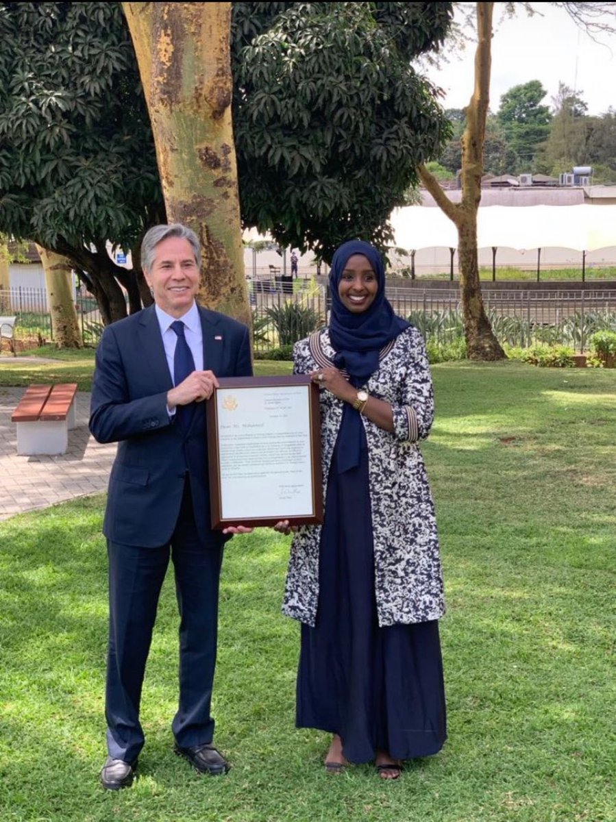 MohamedMuna's tweet photo. Honored and humbled to be selected as the best foreign national State Department employee 2021. Thank you to Ambassador Yamamoto and Secretary Blinken for the recognition! Alhamdulilah. https://t.co/mvPisWm5fd