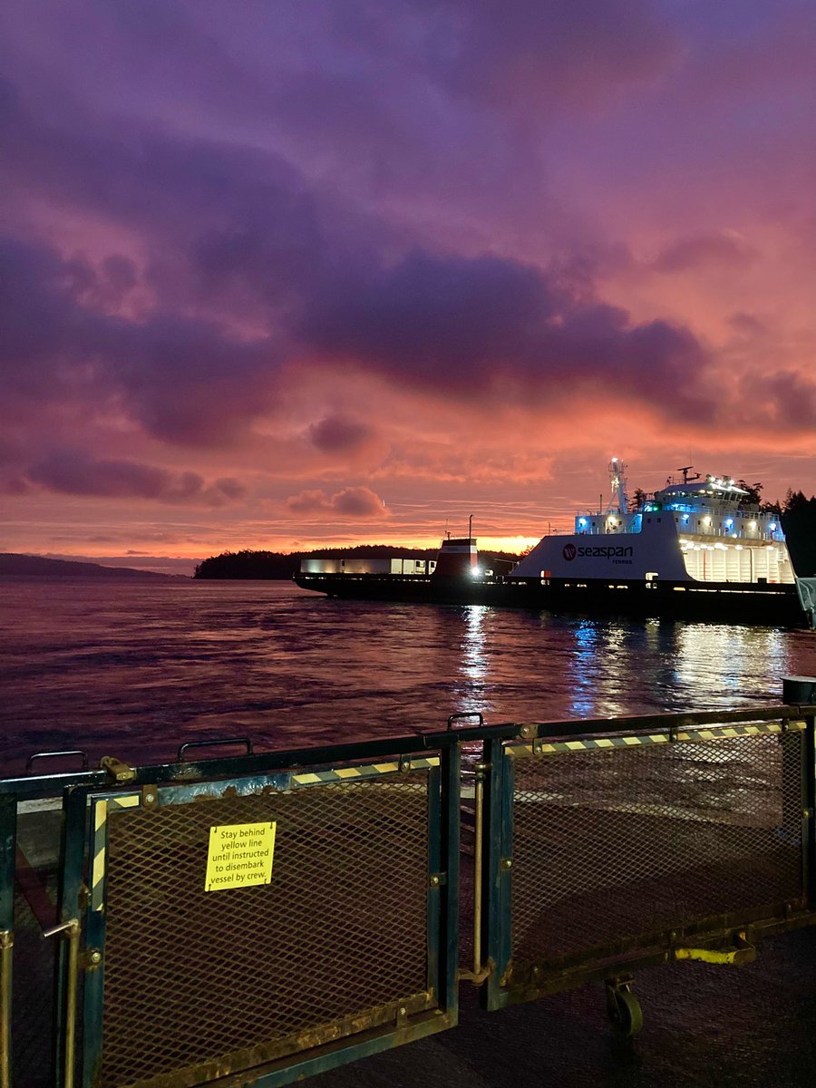 Morning commute from #yyj to #saltspringislandbc
