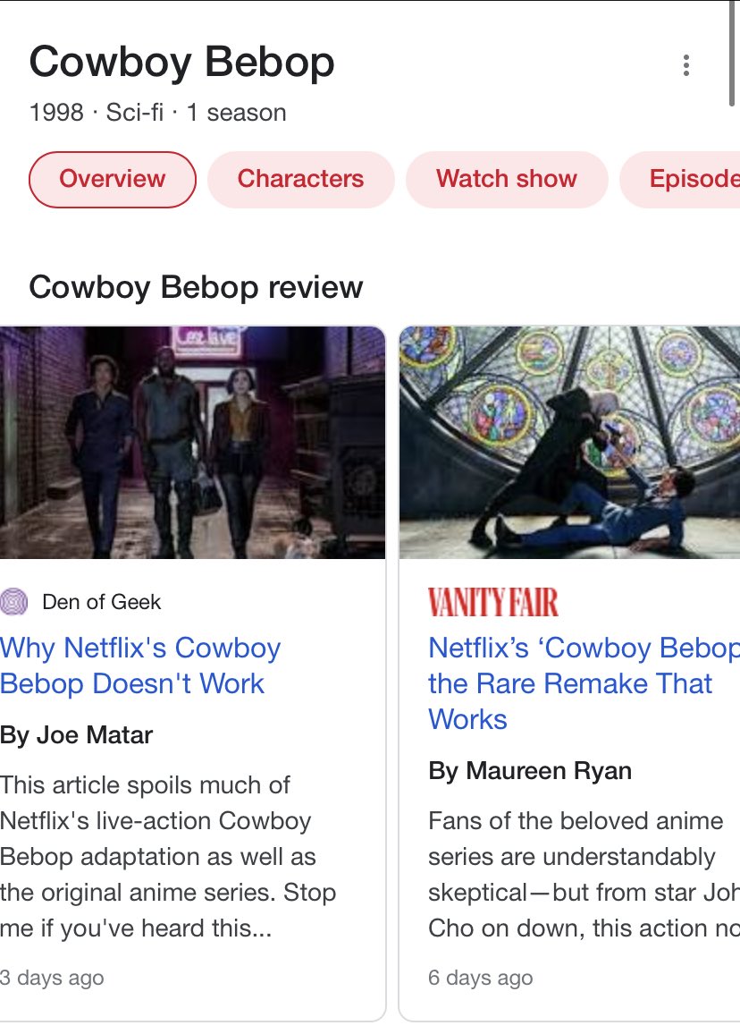 TylerHowat's tweet image. Huh…guess I’ll have to have my own opinions, now, won’t I? 

#NowWatching #CowboyBebop