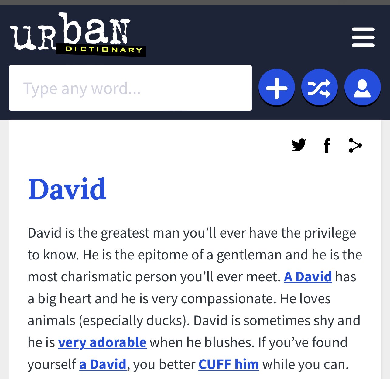 Look what we found! Our own meaning in Urban Dictionary  or is