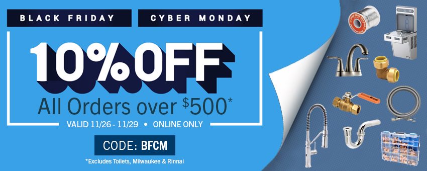 plumbmaster's tweet image. #HappyHannukah from all of us at #PlumbMaster. Celebrate with 10% Off Orders $500+. #ThisWeekendOnly plumbmaster.com