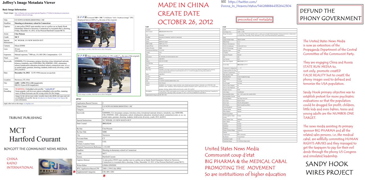 Donna_In_Heaven's tweet image. #MarketWatch #SandyHook  Hartford Courant #AllTheRest  boycott communist news media.  US Media engaging communist countries &amp;amp; state run media to defraud &amp;amp; terrorize the USA population 
FALSE REALITY EVENTS  -- worldwide wires projects
TURN THE 🐂💩 OFF   #DefundThePhonyGovernment