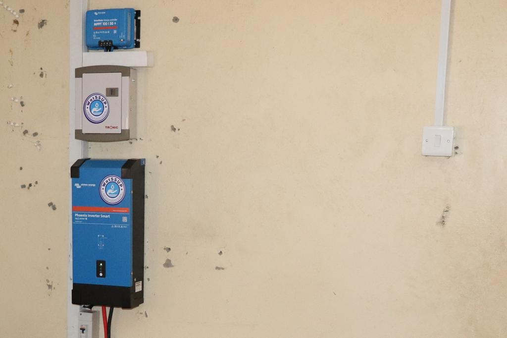 GIZWatSSUP's tweet photo. Today #WatSSUP installed solar panels in the subcounties of Omugo, Odupi and Kochi, to enable access to power and thus better service delivery #WASH #CapacityDevelopment @giz_uganda @giz_gmbh https://t.co/cG3JLE0FDk