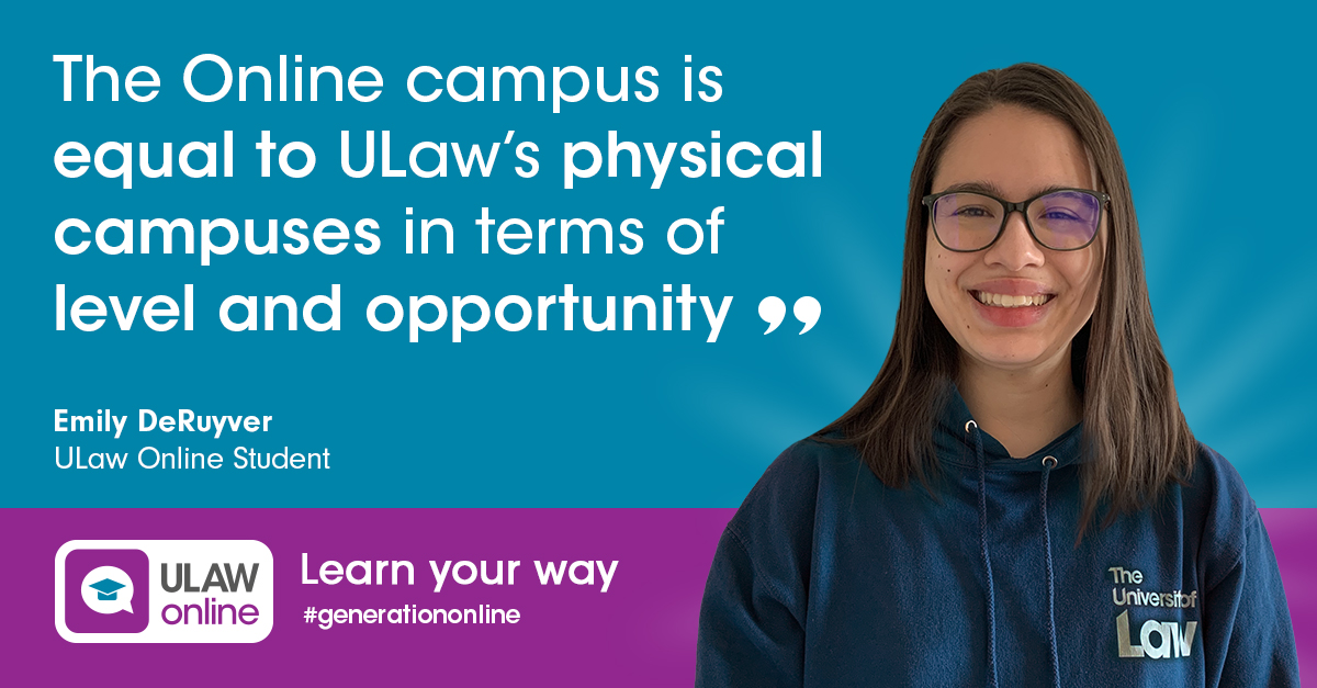 UniversityofLaw's tweet photo. Today on the blog, LPC student Emily de Ruyver explains how the Online Campus allowed her to receive a first-class education while living and travelling abroad. #generationonline
Read more: https://t.co/gvJpsyd4u4 https://t.co/O0lCMg8zE4