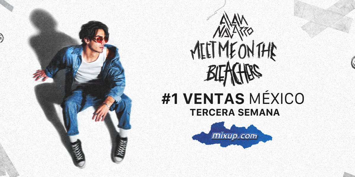 MixupTeam's tweet photo. Wow... ¡@alannavarro vuelve al #1 de ventas en nuestra lista de éxitos con su primer EP #MeetMeOnTheBleachers!

¡Muchas felicidades Alan! 🙌✨❤️

@UMusicMexico @management_icon https://t.co/5LGPqdhfrr