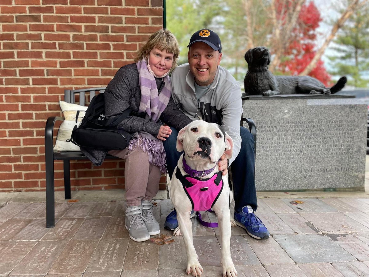 nashvillehumane's tweet photo. So many of you fell in love with 💎JEWEL💎She was a social media darling last week making friends with TV, Radio and Print… and look! Now she’s a “Forever Home Darling” pictured here with her new parents🥳🥳🥳
Please enjoy Jewel’s Gotcha Day picture from this past Saturday! https://t.co/9AKqH705fs