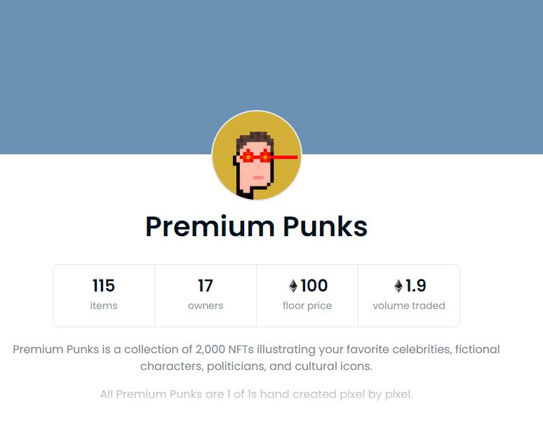 PremiumPunks's tweet photo. In just a short few days, we've nearly reached 2 eth volume! A HUGE thanks to our buyers and holders! 

Today is the community wide auction which is taking place at 3PM EST!

Don't miss out on a chance to bid on these punks before they make their way to OpenSea!

#NFTs #Ethereum https://t.co/2laS2WfTaW