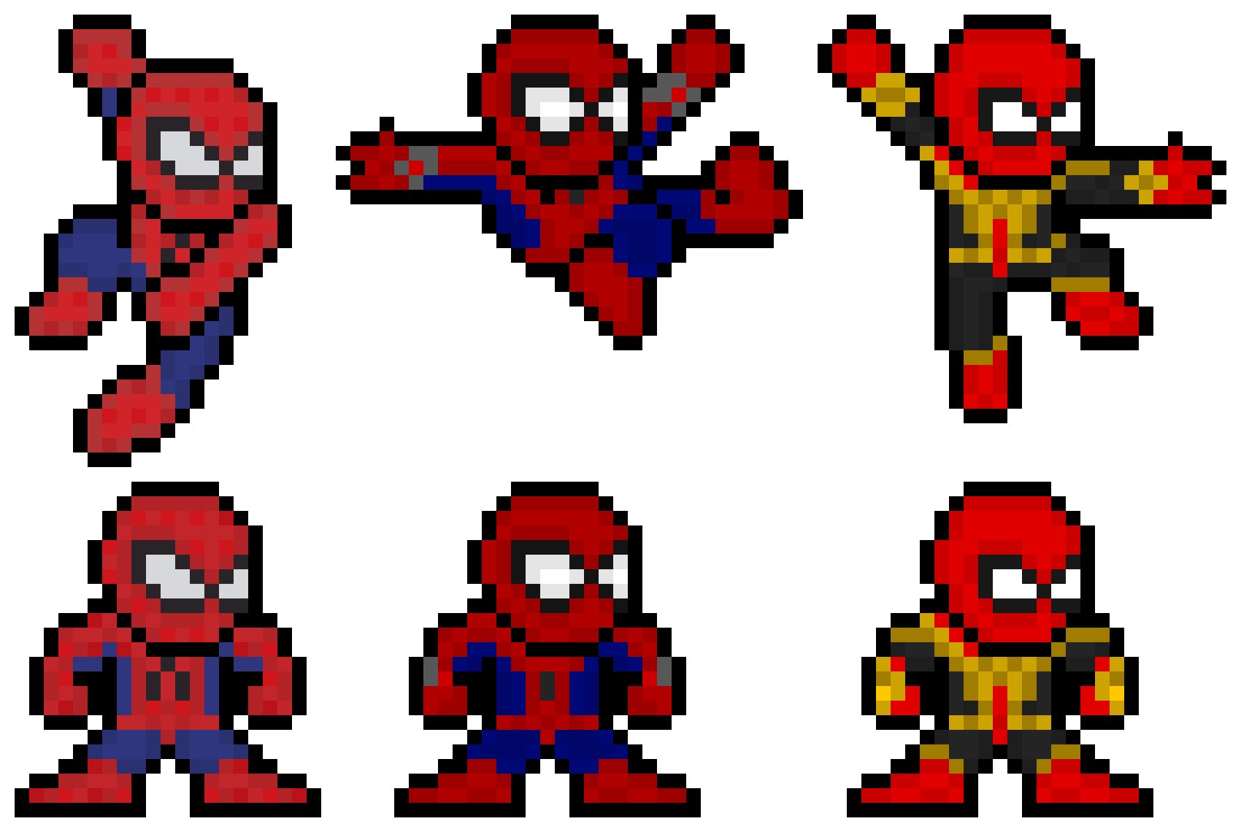 ArtStation SpiderMan Pixel Art Sprites Animation, 46 OFF