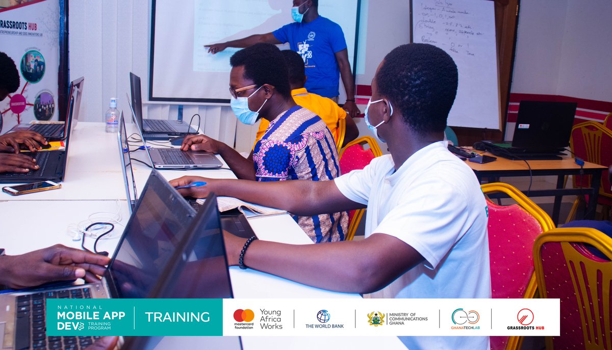 grassrootshubgh's tweet image. 𝗡𝗮𝘁𝗶𝗼𝗻𝗮𝗹 𝗠𝗼𝗯𝗶𝗹𝗲 𝗔𝗽𝗽 𝗧𝗿𝗮𝗶𝗻𝗶𝗻𝗴

During our Mobile App Development today, trainees were taken through the Introduction to development with #flutter and #dart.

#GrassRootshub
#GTLBaseProgram
#MobileAppDevelopment