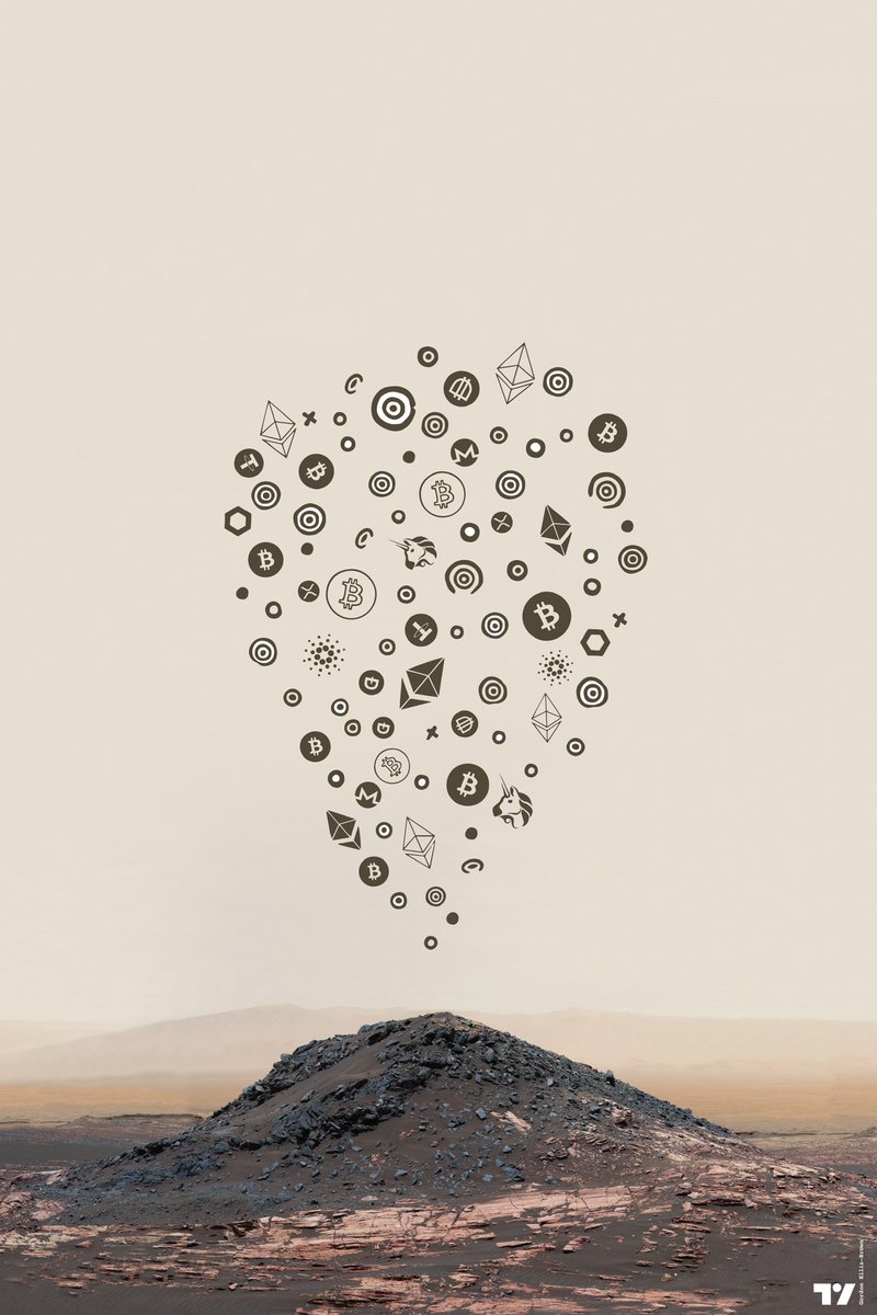 scheplick's tweet photo. New phone background.

Mars x Crypto 

Created by British artist @GordonEllisBrow &amp; @TradingView https://t.co/RsVNuXuhRf
