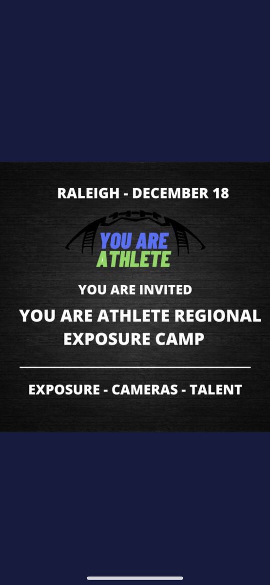 Thank you <a href="/youareathlete/">You Are Athlete</a> for the camp invitation 🤘🏾